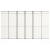 18-Panel Folding Exhibition Display Wall 362x200 cm White