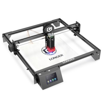 LONGER RAY5 Laser Engraver, 3.5inch Touch Screen, Offline Carving, Ultrafine Focused Laser, 32-Bit Chipset, Upgradable Laser Module, Compatible with Windows/MAC/Linux System