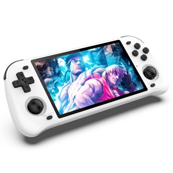 Powkiddy RGB10 Max2 64GB Retro Game Console, 5.0 Inch IPS Screen, WiFi Bluetooth, EE4.3 Open Source, RK3326,  3D Rocker, 6H Battery Life, N64 NEOGEO CPS FBA MD PS1 GBA NDS NGP FC SFC Simulators, White
