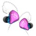 KZ ZST X Hybrid Unit In-Ear Earphones with Silver-plated Cable with Mic - Colorful