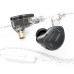 KZ ZAX In Ear Wired Earphones 1DD+7BA HiFi Bass Monitor Headset Hybrid technology Noise Cancelling with Mic- Black