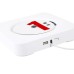 Kecag KC-808 Wall Mountable CD Player with Bluetooth with Remote Control FM Radio MP3 Headphone Jack USB - White