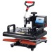 SHUOHAO 15 In 1 Heat Press Machine, 12*15in, For Cap/Bag/Mouse/Pad/Phone Case/Tape/Stickers/Mug/Plate/Puzzle/T-shirts