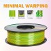 ERYONE Dual Color Silk PLA Filament for 3D Printers, 1.75mm Tolerance +/- 0.03mm, 1kg (2.2LBS)/Spool - Yellow and Green