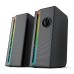 Redragon GS580 Calliope RGB Desktop PC Speakers, 2.0 Channel Enhanced Sound and Volume Control with 3.5mm Cable - Black