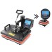 SHUOHAO 7 In 1 Heat Press Machine, 11.4*15in, for Cap/Bag/Mouse Pad/Phone Case/Tape/Stickers/Mug/Plate/Puzzle/T-shirts