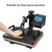 SHUOHAO 10 In 1 Heat Press Machine, 11.4*15in, for Cap/Bag/Mouse Pad/Phone Case/Tape/Stickers/Mug/Plate/Puzzle/T-shirts