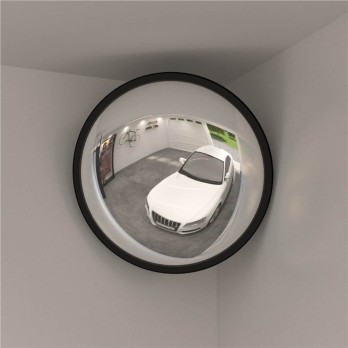 Indoor Convex Traffic Mirror Black Ø40 cm Acrylic