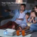 Apeman 4000 Lumen 720P Supported Mini Projector, 200'' Display 50000 Hrs LED Life, Dual Speakers Portable Projector
