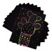 TWO TREES Magic Color Rainbow Scratch Art Paper Card Set for Laser Engraving TTS-55 TTS-10 TS3, 10Pcs