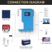 DAXTROMN 5500W Off Grid Solar Inverter, 48V DC 100A MPPT Solar Charger, 450V DC PV Input, External WiFi Antenna