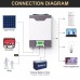 DAXTROMN 5000W Hybrid Solar Inverter, 48V DC 80A MPPT Solar Charger, 450V DC PV Input Pure Sine Wave Grid-Tie/Off Grid Solar Inverter, Support Parallel 9 Units, Built-in WiFi