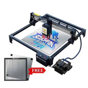 SCULPFUN S30 Pro Max 20W Laser Engraver Cutter, Automatic Air-assist, 0.08*0.1mm Laser Focus, 32-bit Motherboard, Replaceable Lens, Engraving Size 410*400mm, Expandable to 935*905mm