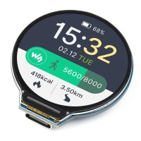 Waveshare RP2040 MCU Board, With 1.28inch Round LCD, Accelerometer and Gyroscope Sensor