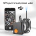 ANESOK W200 WiFi Portable Endoscope, 2K Camera, 1080P Resolution, 4 Hours Working Time, 8 LEDs, IP67 Waterproof, 1m Cable