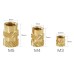 TWO TREES 10pcs M4 Mellow Brass Hot Melt Insert Nuts, SL-Type Double Twill Knurled Nuts