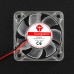 TWO TREES 24V 2510 Luminous Hydraulic Bearing Fan with LED Light for 3D Printer, 25x25cm