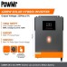 PowMr 6200W Hybrid Solar Inverter, 140A MPPT Solar Charge Controller, 48V DC to 220V AC, 500V DC PV Open Circuit Voltage On-Grid/Off-Grid Inverter, Support WiFi