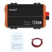 FCHAO 1200W Pure Sine Wave Inverter, DC 12V to AC 230V, 2400W Peak Power, LCD Display, Smart Protection Functions