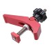 HONGDUI YB07X Red Quick Acting Hold Down Clamp, Woodworking Table T-Slot T-Track Clamp