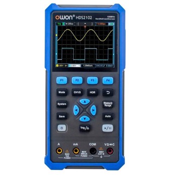OWON HDS2102 2 in 1 Digital Oscilloscope Multimeter, 100MHz Bandwidth, 500MSa/s Sampling Rate, 20000 Counts - EU Plug