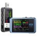 FNIRSI FNB48P USB Voltage Current Tester, Fast Charge Detection, 4-24V Voltage, 6.5A High Current, 4 Function Curves, 5 Ports, Multiple Protocol Triggers, 1.77-inch TFT LCD Display
