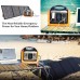 OUPES 600W 595Wh Portable Power Station + 100W Monocrystalline Solar Panel Solar Generator Kit for Camping Hiking