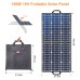 Flashfish SP18V 100W Portable Solar Panel 4-in-1 Connector Double USB Outputs Portable & Foldable Compatible with Most Power Stations For Outdoor Camping Van RV Trip