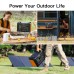OUPES 2400W 2232Wh Portable Power Station + 4Pcs 240W Foldable Solar Panels Outdoor Power Supply Kit - US Plug