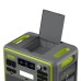 FOSSiBOT F2400 Portable Power Station, 2048Wh LiFePO4 Battery 2400W Output Solar Generator, 16 Output Ports, Input Power Adjustment Knob, Bidirectional Inverter - Green