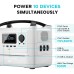 EcoFlow RIVER Max Plus Portable Power Station, 720Wh Detachable Battery Solar Generator, 600W AC Output, 10 Outlets, App Control, Charge to 80% in 1 Hour