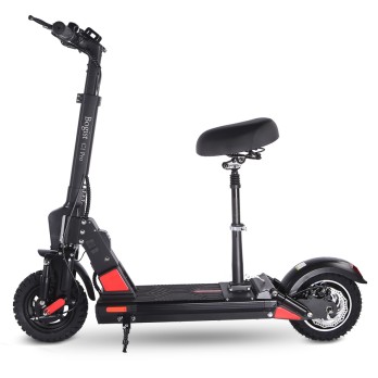 BOGIST C1 PRO Folding Electric Scooter 10" Tire 500W Motor 48V 13Ah Battery Smart BMS Disc Brake Max Speed 45KM/h LCD Display 40-45KM Long Range with Removable Seat - Black