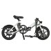 FIIDO D3 Pro Folding Electric Moped Bike 14 Inch 250W Motor Max 25km/h Speed Three Riding Modes 36V 7.5Ah Lithium Battery Aluminium Alloy Body Dual Disc Brake Max Load 120kg City Bicycle Commuter Bike - White