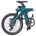 FIIDO X D31 Folding Electric Moped Bicycle 20 Inches Tire 350W Power 25km/h Max Speed 36V 11.6AH Lithium Battery 130km Range Dual Disc Brakes with LCD Display for Adults Teenagers with Torque Sensor- Blue