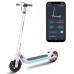 LEQISMART A8 Folding Electric Scooter 350W Motor 36V/10.4Ah Battery 9 Inch Tire - White