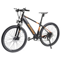 FAFREES 27.5-S Inch Electric Bike 27.5 Inch 250W 36V 10Ah Lithium-ion Battery  25Km/h Speed Shimano 7 Speed Gears 100KM Max Range IP54 Waterproof - Black Orange