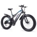 GUNAI MX03 Electric Bicycle 1000W 48V 17Ah Battery 26*4.0 Inch Fat Tires Mountain Bike 40Km/h Max Speed 40-50KM Mileage Range 150KG Max Load Double Dics Brake - Black