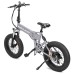 WELKIN WKES001 Electric Bicycle Snow Bike 500W Brushless Motor 48V 10.4Ah Battery 20'' Tires Shimano 7 speed - Silver