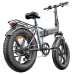 ENGWE EP-2 Pro 2022 Version Folding Electric Bike 20*4.0 Inch Fat Tire 750W Motor 26MPH Max Speed 48V 13Ah Battery 150KG Max Load SHIMANO 7-Speed Gears Dual Disc Brake 75Miles Range Mountain Beach Snow Folding Bicycle - Gray