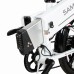 SAMEBIKE 20LVXD30-II Folding Electric Moped Bike 20'' Tire 48V 350W Motor 10Ah Battery 30km/h Max Speed - White