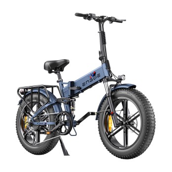 ENGWE ENGINE Pro Folding Electric Bicycle 20*4'' Fat Tire 750W Brushless Motor 48V 16Ah Battery 45km/h Max Speed - Blue