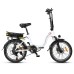 SAMEBIKE JG20 Smart Folding Electric Moped Bike 350W Motor 10Ah Battery 32km/h Max Speed 20 Inch Tire - White