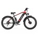 DUOTTS F26 Electric Mountain Bike 750W*2 Dual Motors 48V 20Ah LG Battery 26*4.0 Inch Fat Tires 55Km/h Max Speed 55 Degree Climbing Smart LCD Display Dual Disc Brakes Front Shock Absorption 150KG Max Load 100KM Range - Black
