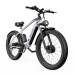 DUOTTS F26 Electric Mountain Bike 750W*2 Dual Motors 48V 20Ah LG Battery 26*4.0 Inch Fat Tires 55Km/h Max Speed 55 Degree Climbing Smart LCD Display Dual Disc Brakes Front Shock Absorption 150KG Max Load 100KM Range - Silver