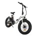 AOSTIRMOTOR G20 Folding Electric Bike 500W Motor 36V Removable 13Ah Battery 20*4.0'' Fat Tire 5-Speed Boost White