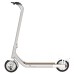 Atomi Alpha Folding Electric Scooter 9 Inch Tires 650W Motor 18.5 Mph Max Speed 36V 10Ah Battery for 25 Miles Max Range 265lbs Max Load Support App Control Built-in Combination Lock - Zinc White