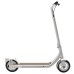Atomi Alpha Folding Electric Scooter 9 Inch Tires 650W Motor 18.5 Mph Max Speed 36V 10Ah Battery for 25 Miles Max Range 265lbs Max Load Support App Control Built-in Combination Lock - Zinc White