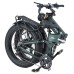BURCHDA R5 Pro Folding Electric Bike 26*4.0 Inch Fat Tire 1000W Motor 50Km/h Max Speed 48V 15Ah Battery for 60km Range Double Shock Absorbers - Dark Green