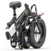 BEZIOR XF200 Off-road Electric Bike All Terrain Electric Bicycle 20x4'' Fat Tire 48V 1000W Motor 40km/h Max Speed 15Ah Battery Shimano 7-speed Shifting System - Black Grey