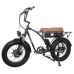GOGOBEST GF750 Electric Retro Bicycle 20*4.0 Inch Fat Tire 1000W*2 Dual Motors 50Km/h Max Speed 48V 17.5Ah Battery 80KM Range Shimano 7-Speed Gear with USB Phone Charging 200KG Max Load - Black